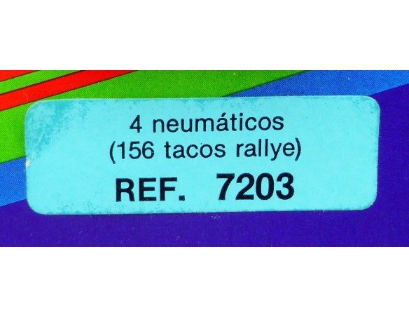 4 NEUMATICOS 156 TACOS RALLYE REF.7203 SCALEXTRIC SRS