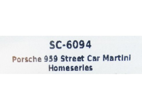 PORSCHE 959 STREET CAR MARTINI HOMESERIES REF.SC6094 SCALEAUTO