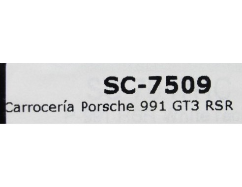 CARROCERIA PORSCHE 991 GT3 RSR REF.7509 SCALEAUTO