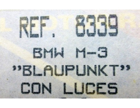 BMW M3 BLAUPUNKT CON LUCES REF.8339 EXIN