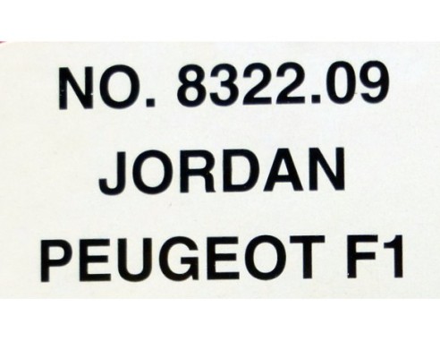 JORDAN PEUGEOT F1 REF.8322.09 TYCO