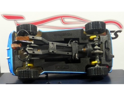 PEUGEOT 405 PIONEER BLANCO Y AZUL  DAKAR  600 U. MAS SLOT  REF. 6419 TECNITOYS