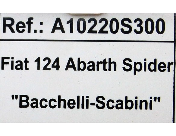FIAT 124 ABARTH SPIDER REF.A10220S300 EDUCA