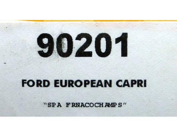 FORD EUROPEAN CAPRI SLOT KIT REF.90201 TEAM SLOT