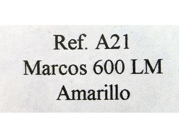 MARCOS 600 LM AMARILLO REF.A21 FLY