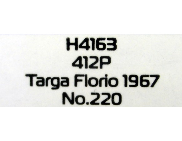 FERRARI 412P TARGA FLORIO 1967 REF.H4163 SUPERSLOT