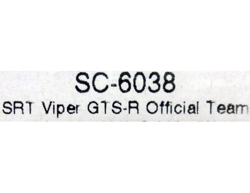 SRT VIPER GTS-R OFICIAL TEAM  REF.SC-6038 SCALEAUTO