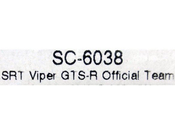 SRT VIPER GTS-R OFICIAL TEAM  REF.SC-6038 SCALEAUTO
