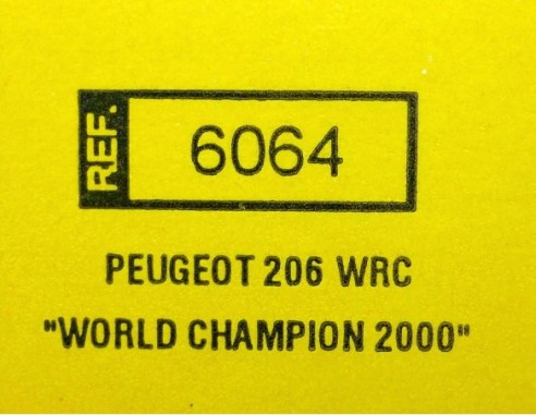 PEUGEOT 206 WRC REF.6064 TECNITOYS
