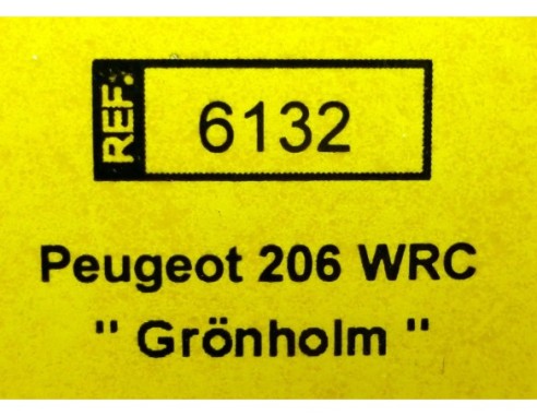 PEUGEOT 206 WRC GRONHOLM REF.6132 TECNITOYS