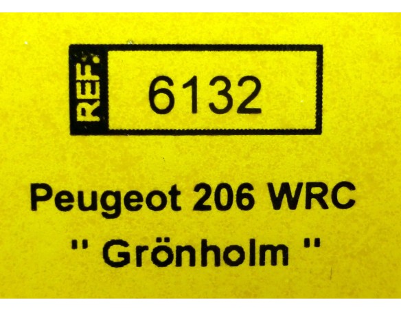 PEUGEOT 206 WRC GRONHOLM REF.6132 TECNITOYS