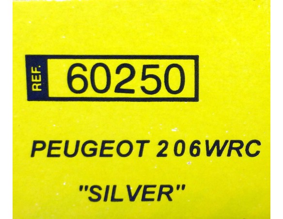 PEUGEOT 206 WRC SILVER REF.60250 TECNITOYS