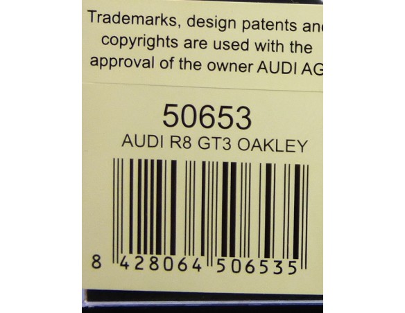 AUDI R8 GT3 OATKLEY REF.50653 NINCO