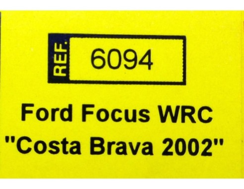 FORD FOCUS WRC COSTA BRAVA 2002 REF.6094 TECNITOYS