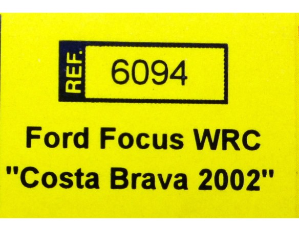 FORD FOCUS WRC COSTA BRAVA 2002 REF.6094 TECNITOYS