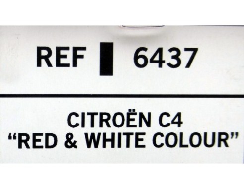 CITROEN C4 RED & WHITE COLOUR REF.6437 TECNITOYS