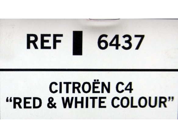 CITROEN C4 RED & WHITE COLOUR REF.6437 TECNITOYS