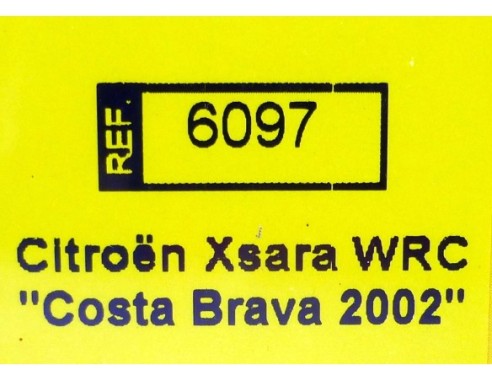 CITROEN XSARA WRC COSTA BRAVA 2002 REF.6097 TECNITOYS