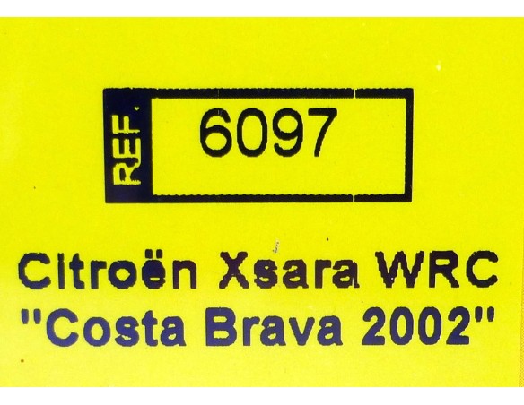 CITROEN XSARA WRC COSTA BRAVA 2002 REF.6097 TECNITOYS