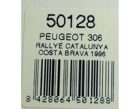 PEUGEOT 306 RALLYE DE CATALUYA COSTA BRAVA 1996 REF.50128 NINCO