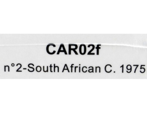 LOTUS 72D F1 SOUTH AFRICAN C Nº2 1975 REF.CAR02f POLICAR