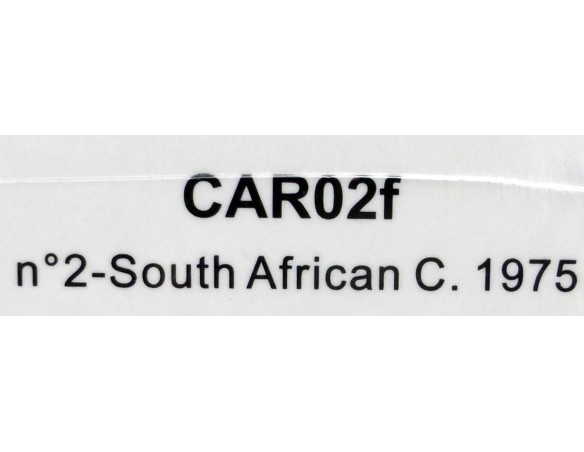 LOTUS 72D F1 SOUTH AFRICAN C Nº2 1975 REF.CAR02f POLICAR