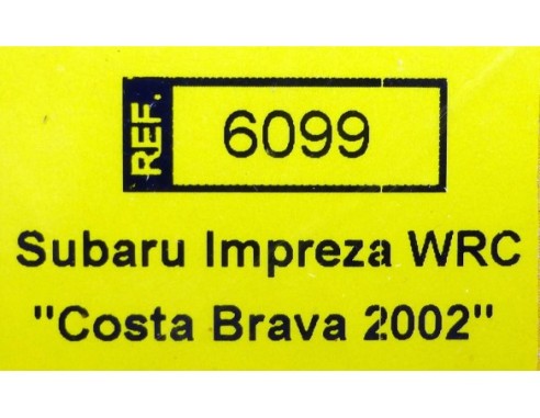 SUBARU IMPREZA WRC COSTA BRAVA 2002 REF.6099 TECNITOYS