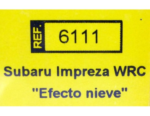 SUBARU IMPREZA WRC EFECTO NIEVE REF.6111 TECNITOYS