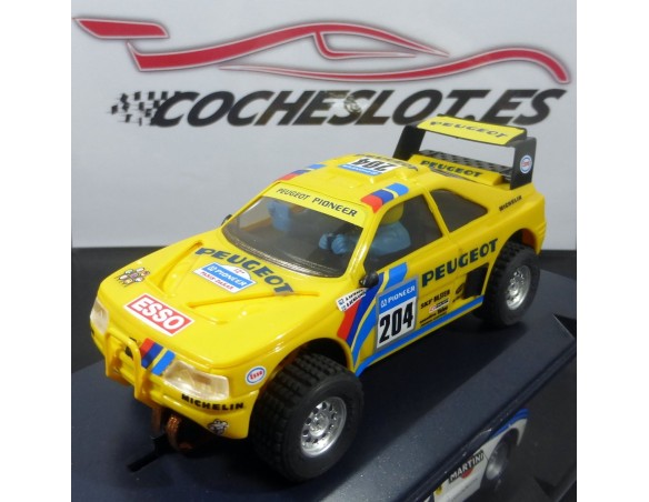 PEUGEOT 405 AMARILLO A.VATANEN  DAKAR MAS SLOT  REF.6420 TECNITOYS