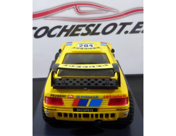 PEUGEOT 405 AMARILLO A.VATANEN  DAKAR MAS SLOT  REF.6420 TECNITOYS