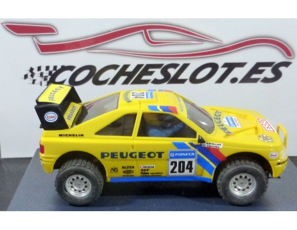 PEUGEOT 405 AMARILLO A.VATANEN  DAKAR MAS SLOT  REF.6420 TECNITOYS