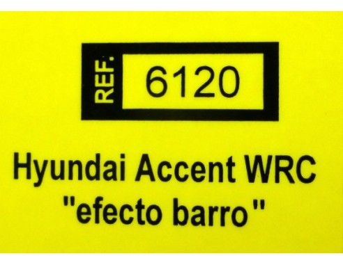 HYUNDAI ACCENT WRC EFECTO BARRO REF.6120 TECNITOYS