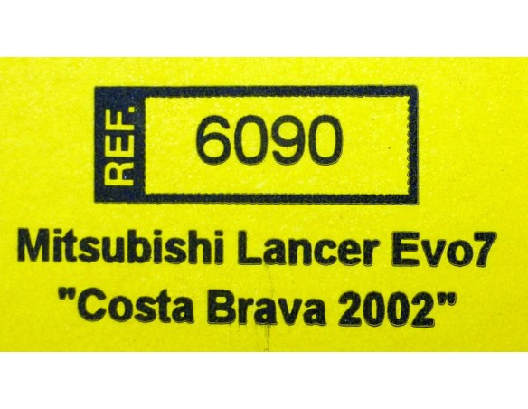 MITSUBISHI LANCER EVO7 COSTA BRAVA 2002 REF.6090 TECNITOYS