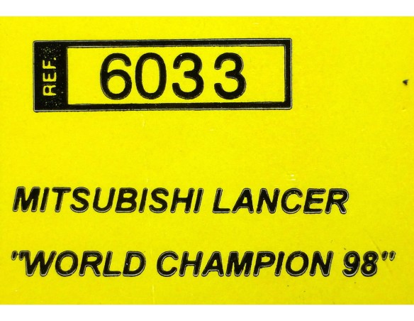 MITSUBISHI LANCER WORLD CHAMPION 98  REF.6033 TECNITOYS