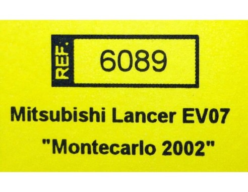 MITSUBISHI LANCER EVO7 MONTECARLO 2002 REF.6089 TECNITOYS