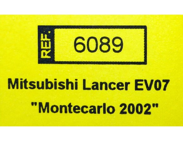 MITSUBISHI LANCER EVO7 MONTECARLO 2002 REF.6089 TECNITOYS