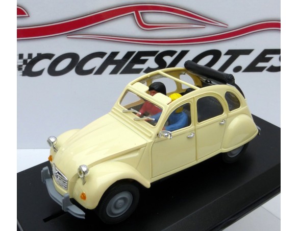 CITROEN 2 CV CABRIO MARFIL CON FAROS REDONDOS PINK-KAR