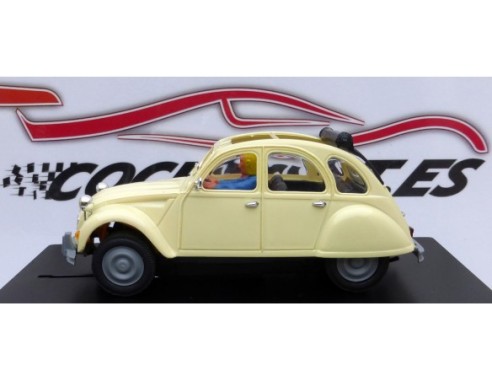 CITROEN 2 CV CABRIO MARFIL CON FAROS REDONDOS PINK-KAR