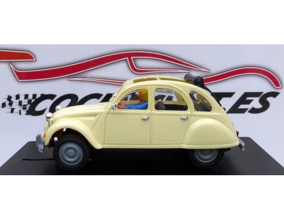 CITROEN 2 CV CABRIO MARFIL CON FAROS REDONDOS PINK-KAR