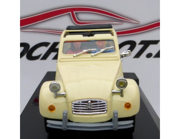 CITROEN 2 CV CABRIO MARFIL CON FAROS REDONDOS PINK-KAR