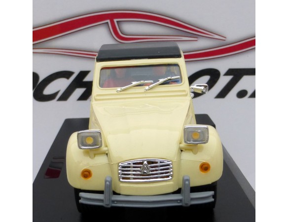 CITROEN 2 CV CAPOTADO MARFIL CON FAROS REDONDOS PINK-KAR
