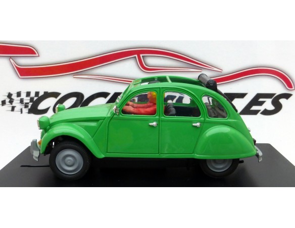 CITROEN 2 CV VERDE CABRIO CON FAROS CUADRADOS PINK-KAR