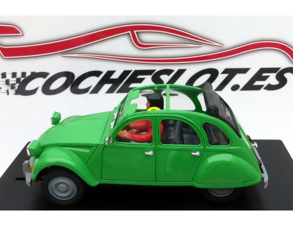 CITROEN 2 CV VERDE CABRIO CON FAROS CUADRADOS PINK-KAR