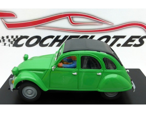 CITROEN 2 CV VERDE CAPOTADO CON FAROS CUADRADOS PINK-KAR