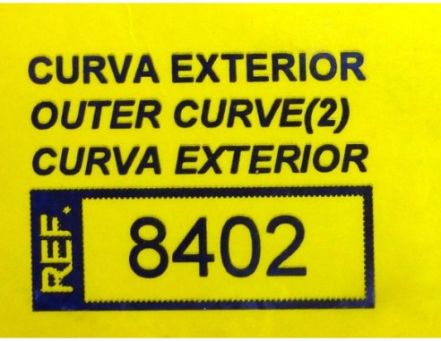 SET 2 CURVAS  EXTERIORES  REF.8402 TECNITOYS