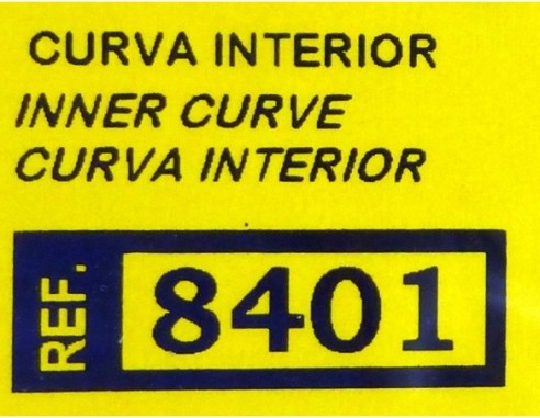 SET 2 CURVAS  INTERIOR REF.8401 TECNITOYS