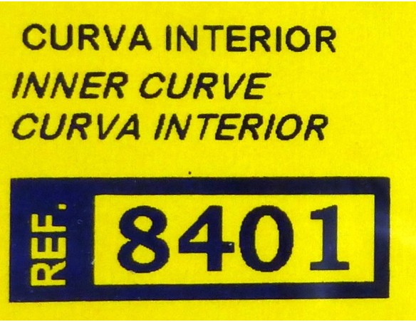 SET 2 CURVAS  INTERIOR REF.8401 TECNITOYS