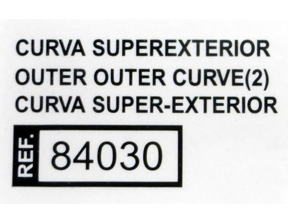SET 2 CURVAS  SUPER EXTERIOR REF.84030 TECNITOYS