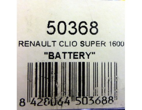 RENAULT CLIO SUPER 1600 BATTERY PLAY STATION 2 REF.50368 NINCO