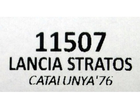 LANCIA STRATOS CATALUNYA 76 REF.11507 TEAM SLOT